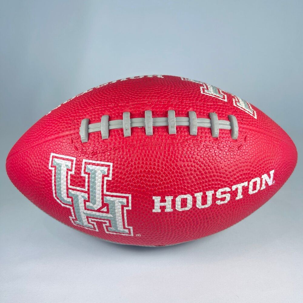University of Houston Combo Logo Junior-Size Rubber Football | New